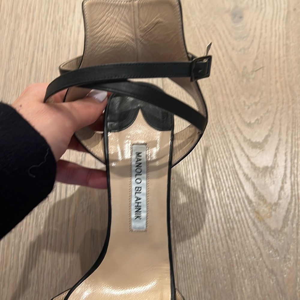 Manolo Blahnik leather sandals 38.5 - Picture 5 of 8